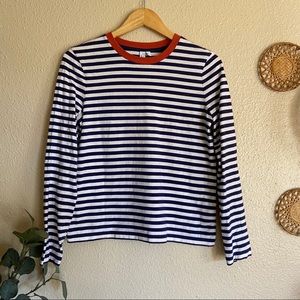 & Other Stories Contrast Striped Long-Sleeve Tee